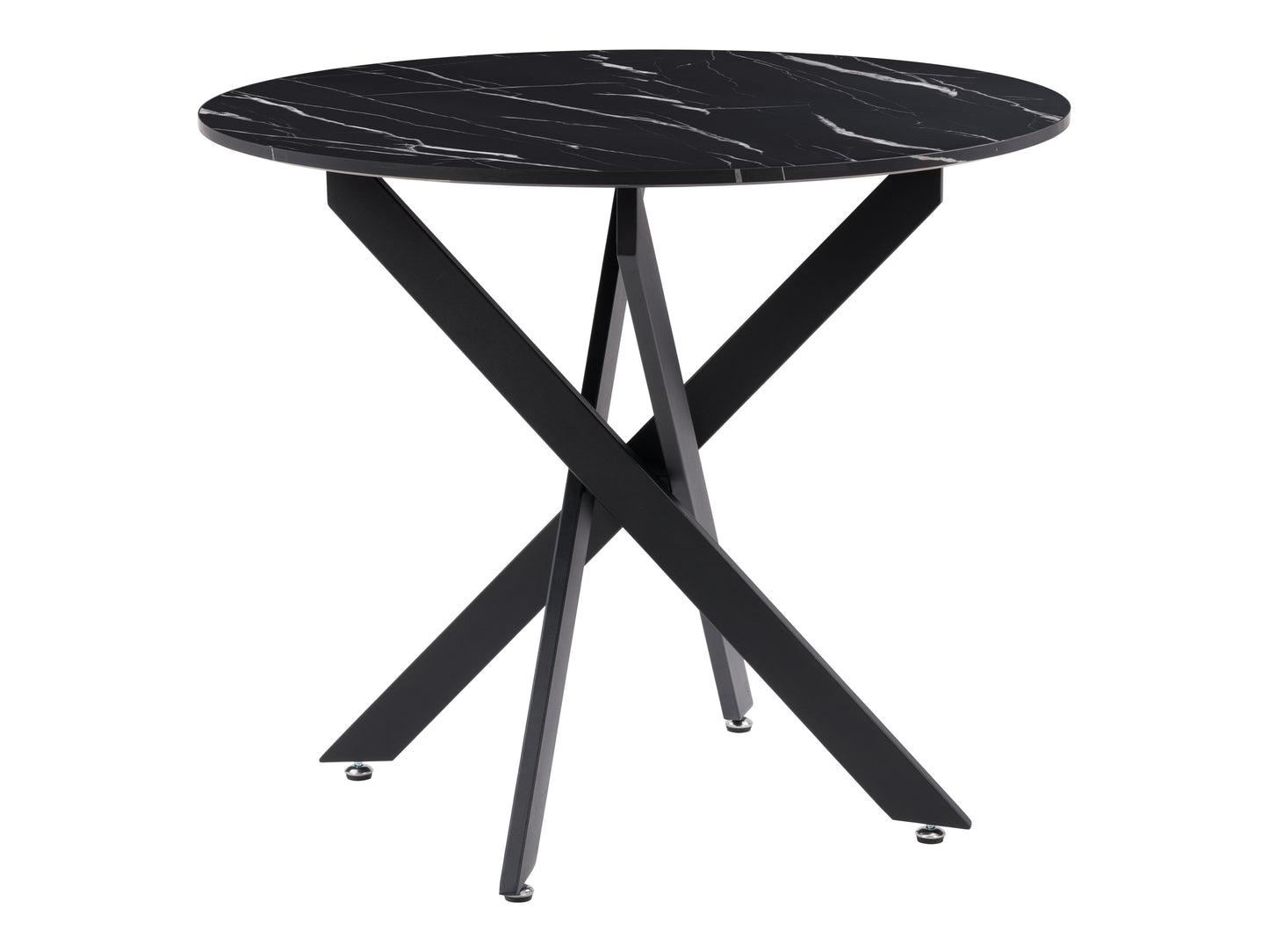 Black Round Dining Table