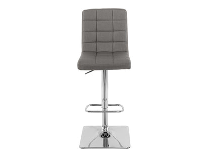 Grey Tufted Adjustable Stools