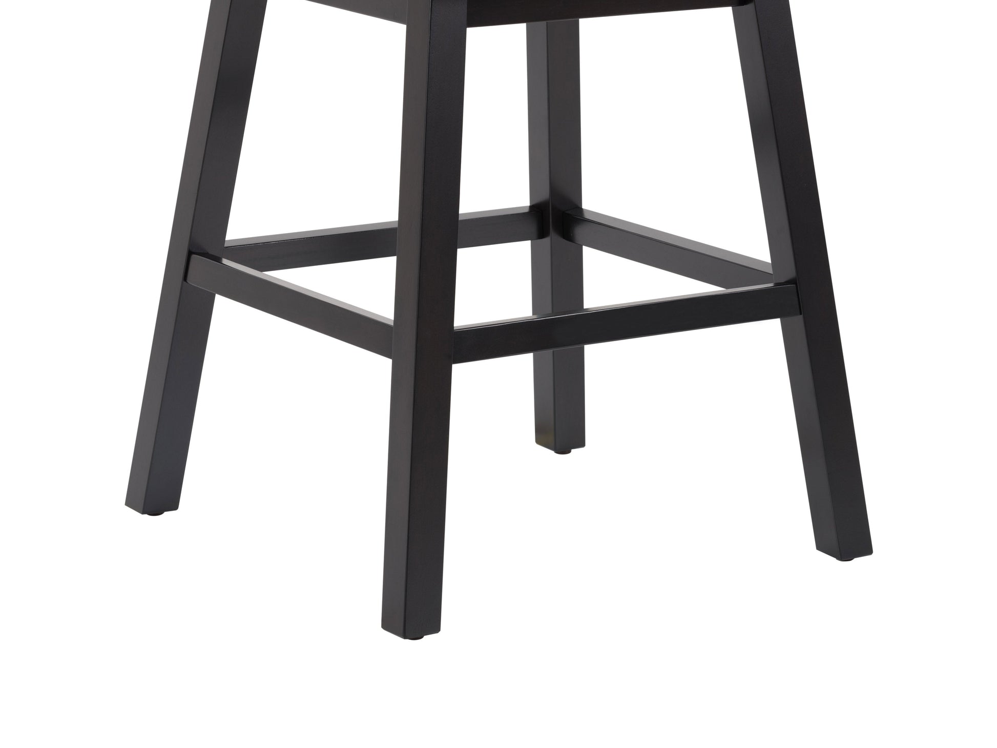Blue button-tufted bar stools with wooden legs, upholstered in plush velvet fabric. Features a high backrest, comfortable cushioning, and a sleek, modern design perfect for kitchen islands or home bars.