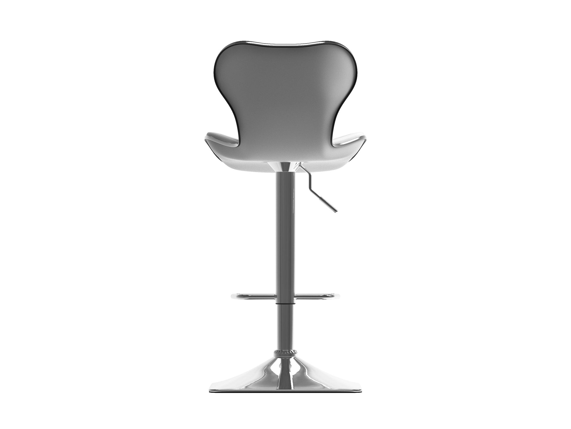 White bar stools with backs, set of 2, featuring sleek modern design, cushioned seats, chrome footrests, and sturdy wooden legs, perfect for kitchen islands or home bars.