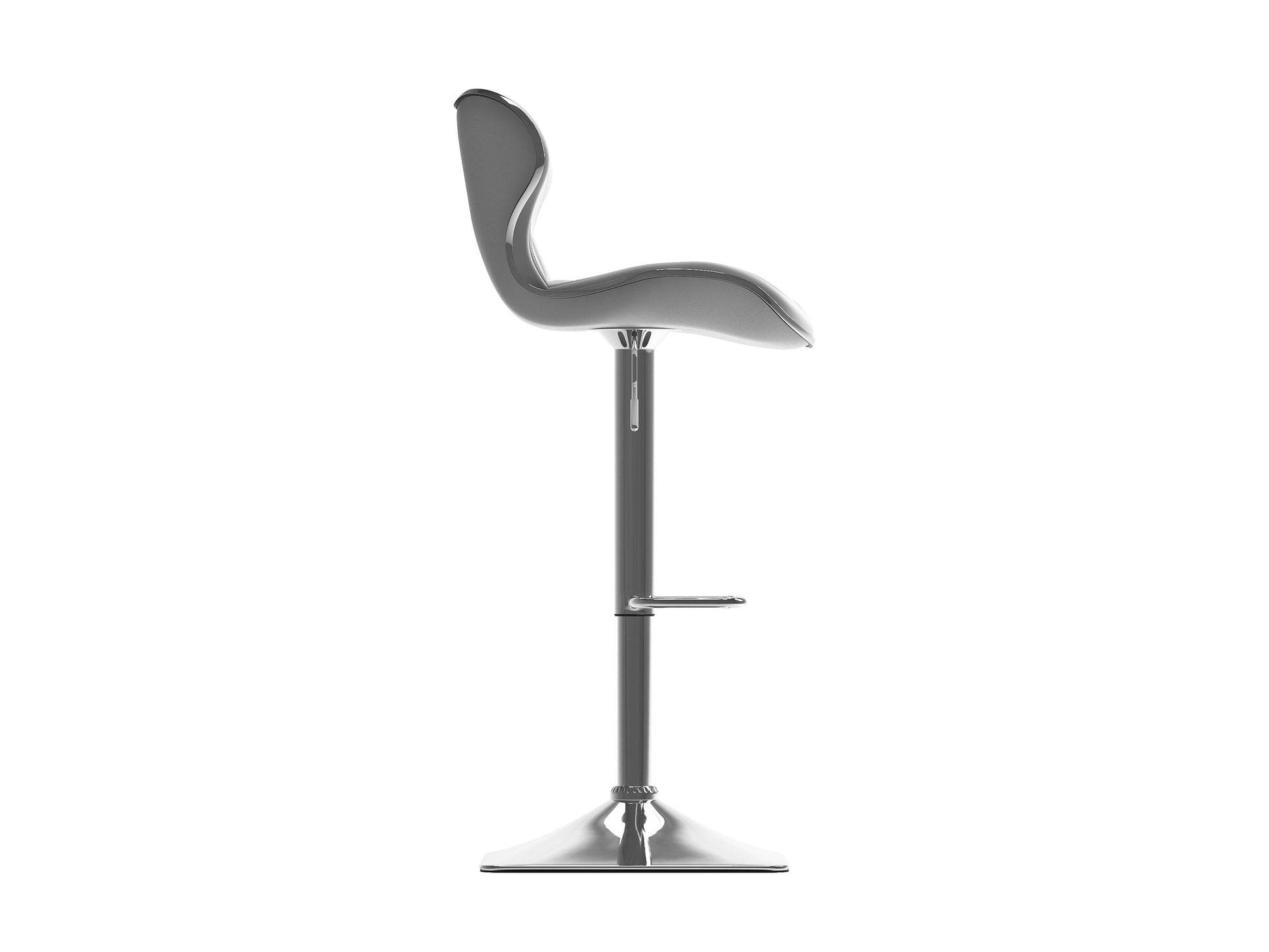White bar stools with backs, set of 2, featuring sleek modern design, cushioned seats, chrome footrests, and sturdy wooden legs, perfect for kitchen islands or home bars.
