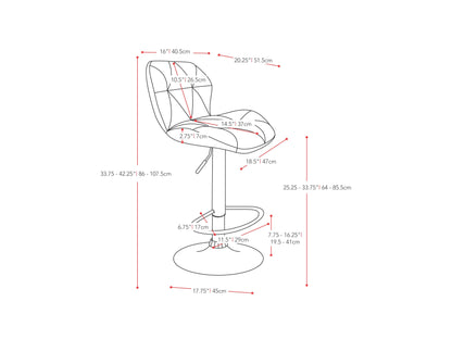 Red bar stools with backs, set of 2, featuring sleek metal frames, cushioned seats, and footrests, perfect for modern kitchens or home bars.