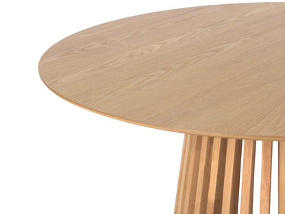 Elowen Round Pedestal Dining Table, Light Wood