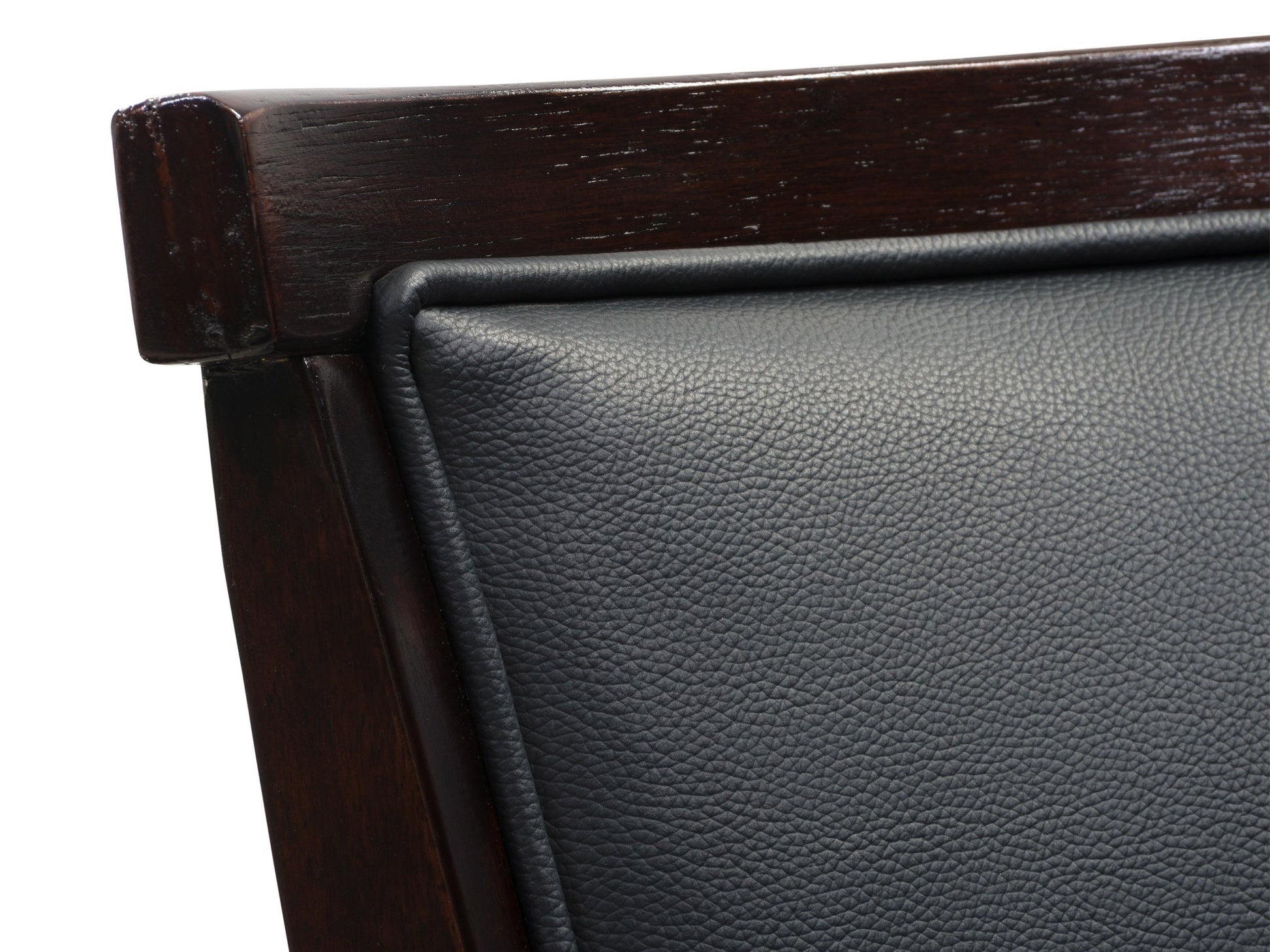 Set of 2 black bar height bar stools with sleek metal frames, cushioned seats, and footrests. Modern design with durable materials ideal for kitchen islands or home bars.