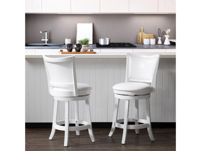 Modern counter height bar stools, set of 2, featuring sleek black metal frames, cushioned gray seats, and footrests for added comfort. Ideal for kitchen islands and home bars, blending contemporary design with functionality.