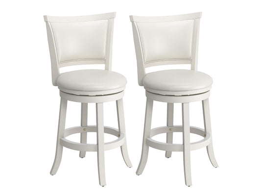 Modern counter height bar stools set of 2 with black metal frames, brown wooden seats, and curved backrests, perfect for kitchen islands or home bars.