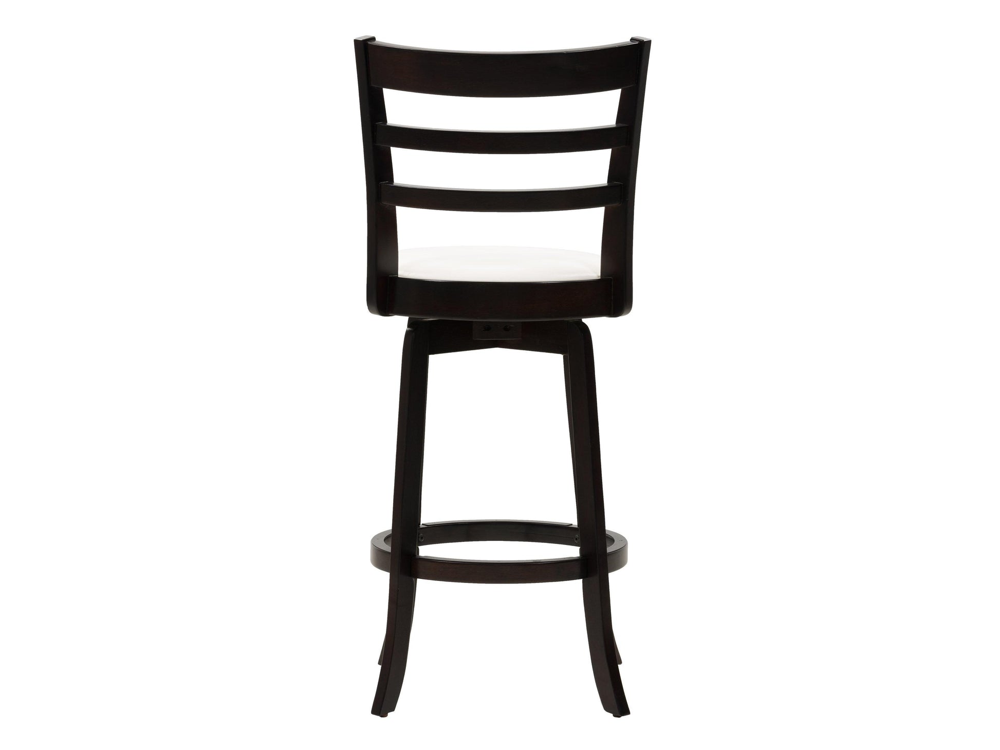 Modern wooden bar stool with a natural oak finish, black metal legs, and a contoured seat for ergonomic comfort, ideal for contemporary kitchen or bar settings.