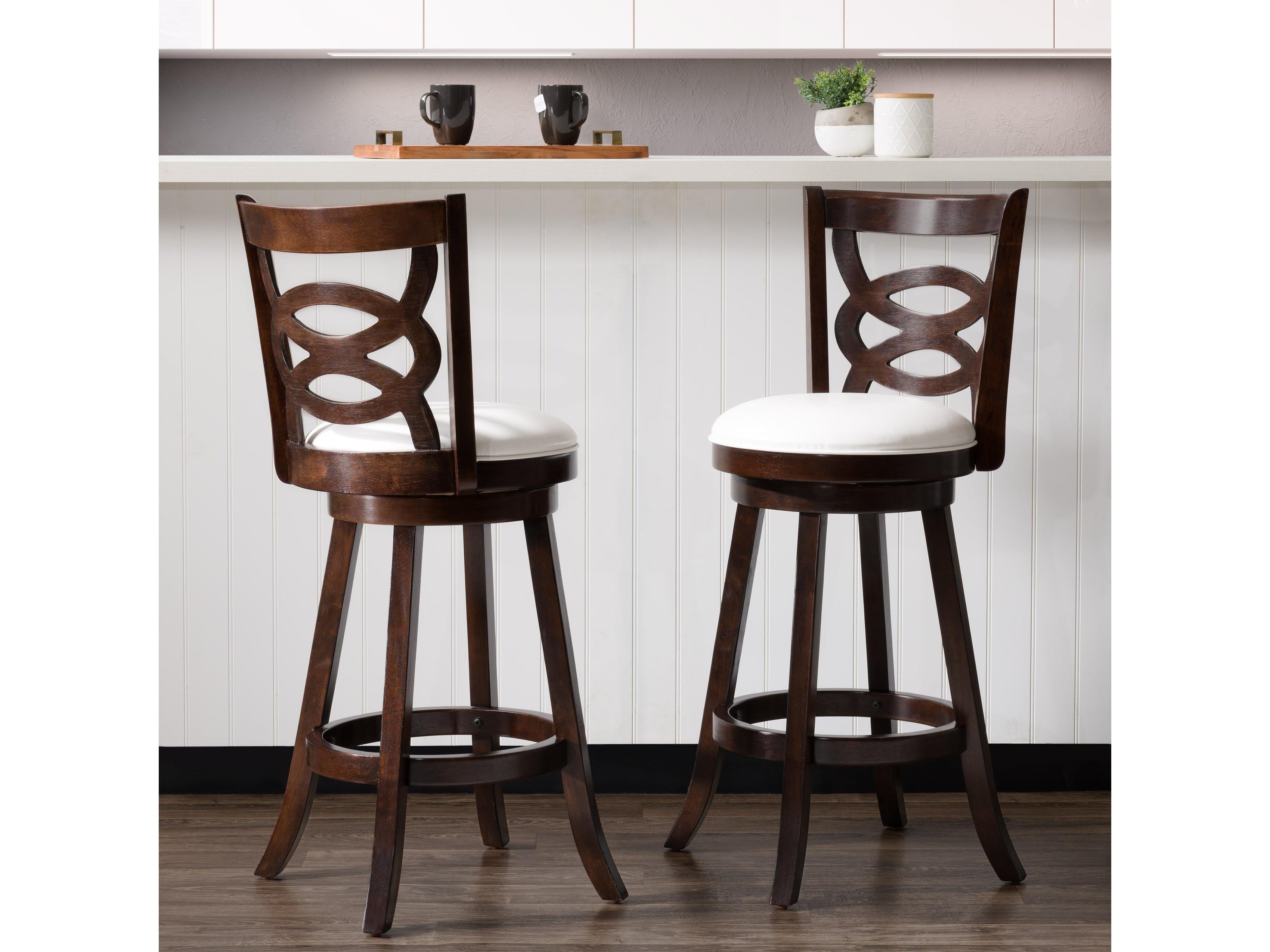 Wood seat counter stool best sale