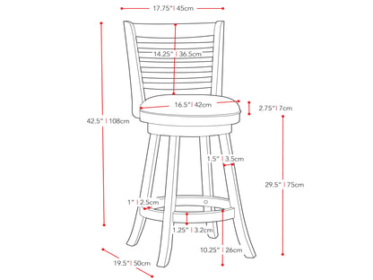 White bar height bar stools set of 2, featuring sleek chrome legs, cushioned seats with white faux leather upholstery, and footrests for added comfort, perfect for modern kitchen or bar settings.