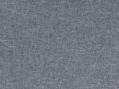 Grey double storage ottoman with tufted top, soft fabric upholstery, and sturdy wooden legs, ideal for living room organization and extra seating.