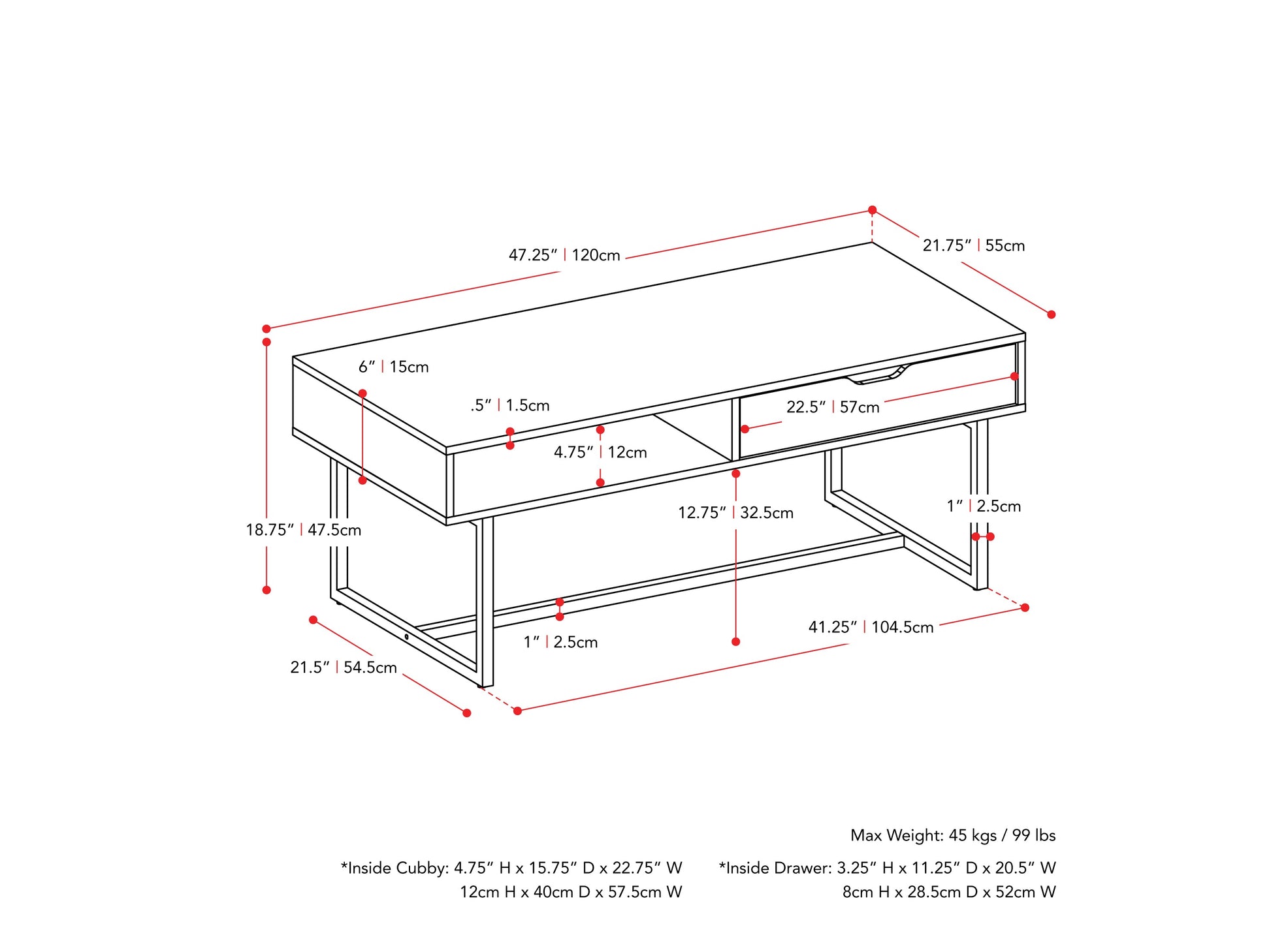 Modern rectangular coffee table in grey with a sleek, minimalist design featuring a smooth, matte finish, sturdy metal legs, and a spacious surface perfect for living rooms or offices.