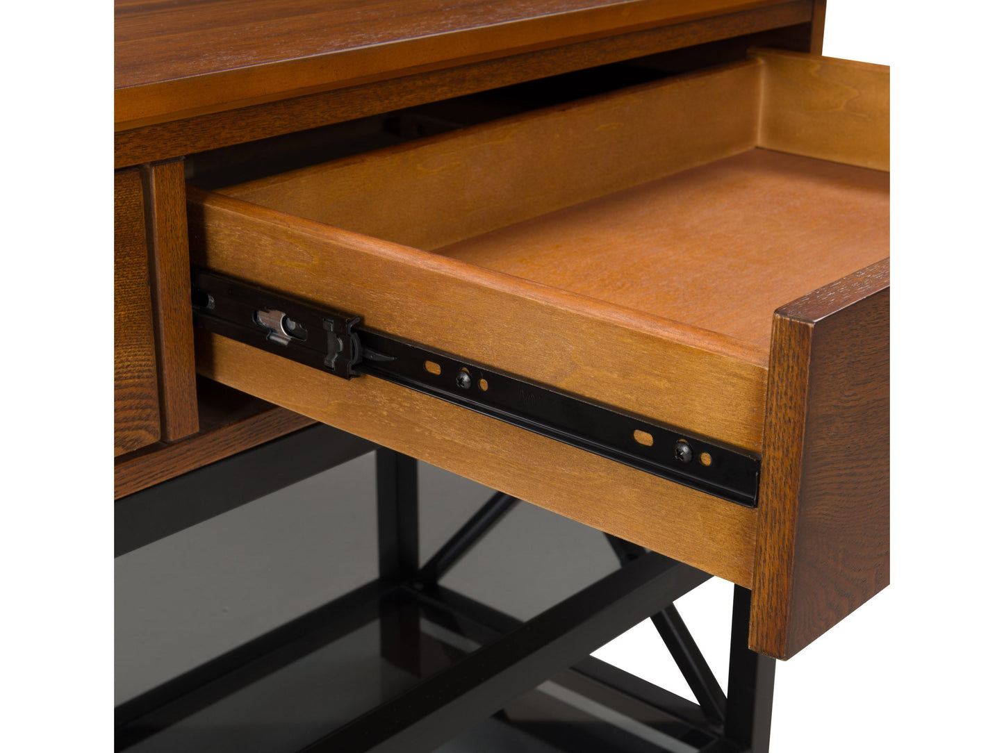 Cherry brown TV stand for TVs up to 95 inches, featuring sleek design, ample storage with shelves and cabinets, crafted from high-quality wood, perfect for modern living rooms.