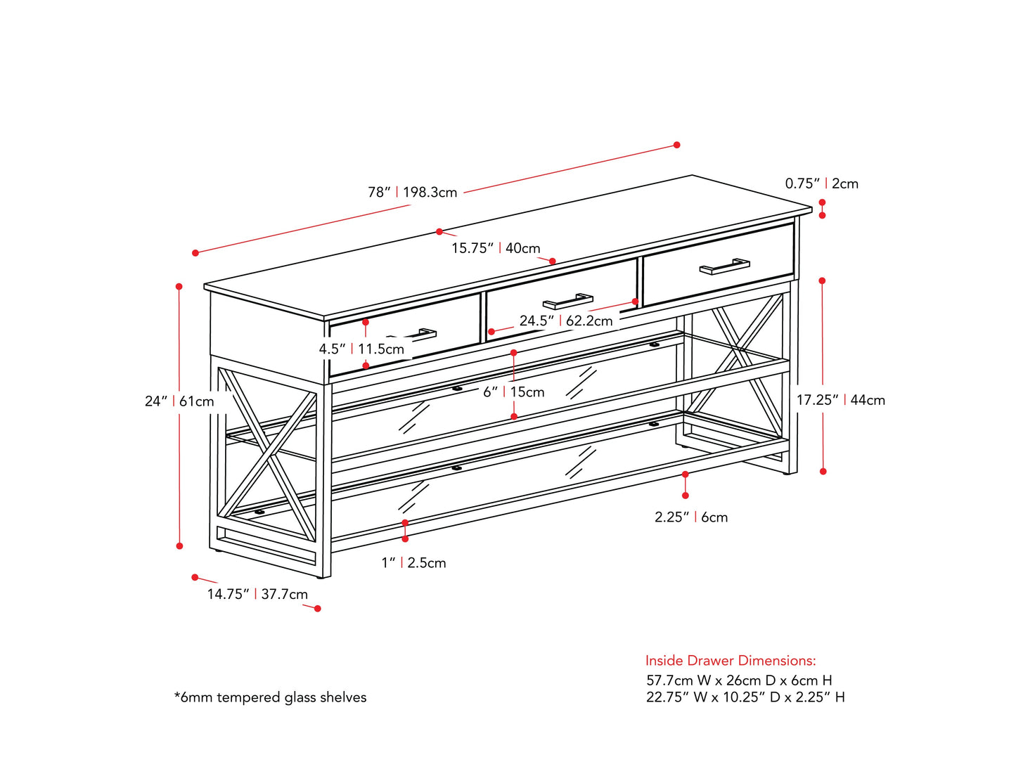 Grey TV stand for TVs up to 95 inches, featuring sleek modern design, durable wood construction, two spacious open shelves, and a minimalist style perfect for contemporary living rooms.