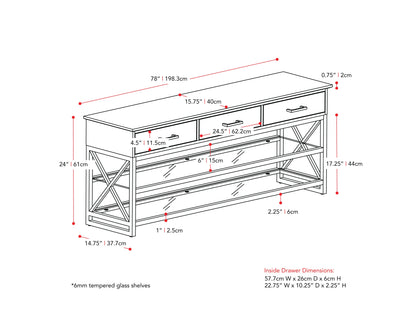 Grey TV stand for TVs up to 95 inches, featuring sleek modern design, durable wood construction, two spacious open shelves, and a minimalist style perfect for contemporary living rooms.