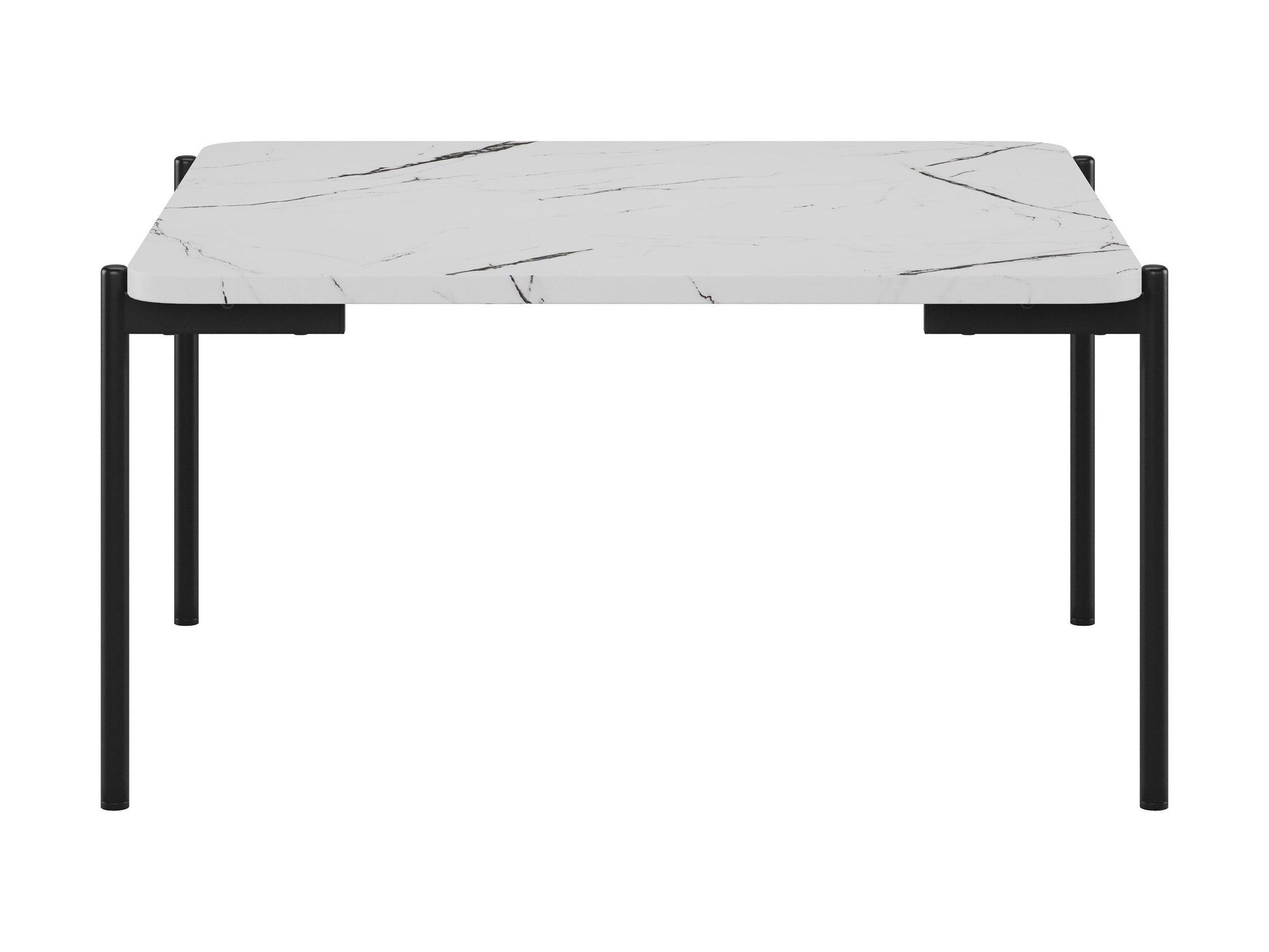White marble coffee table set with gold metal frame, modern minimalist design, round shape, smooth polished surface, perfect for living room decor, durable and stylish, contemporary furniture piece.
