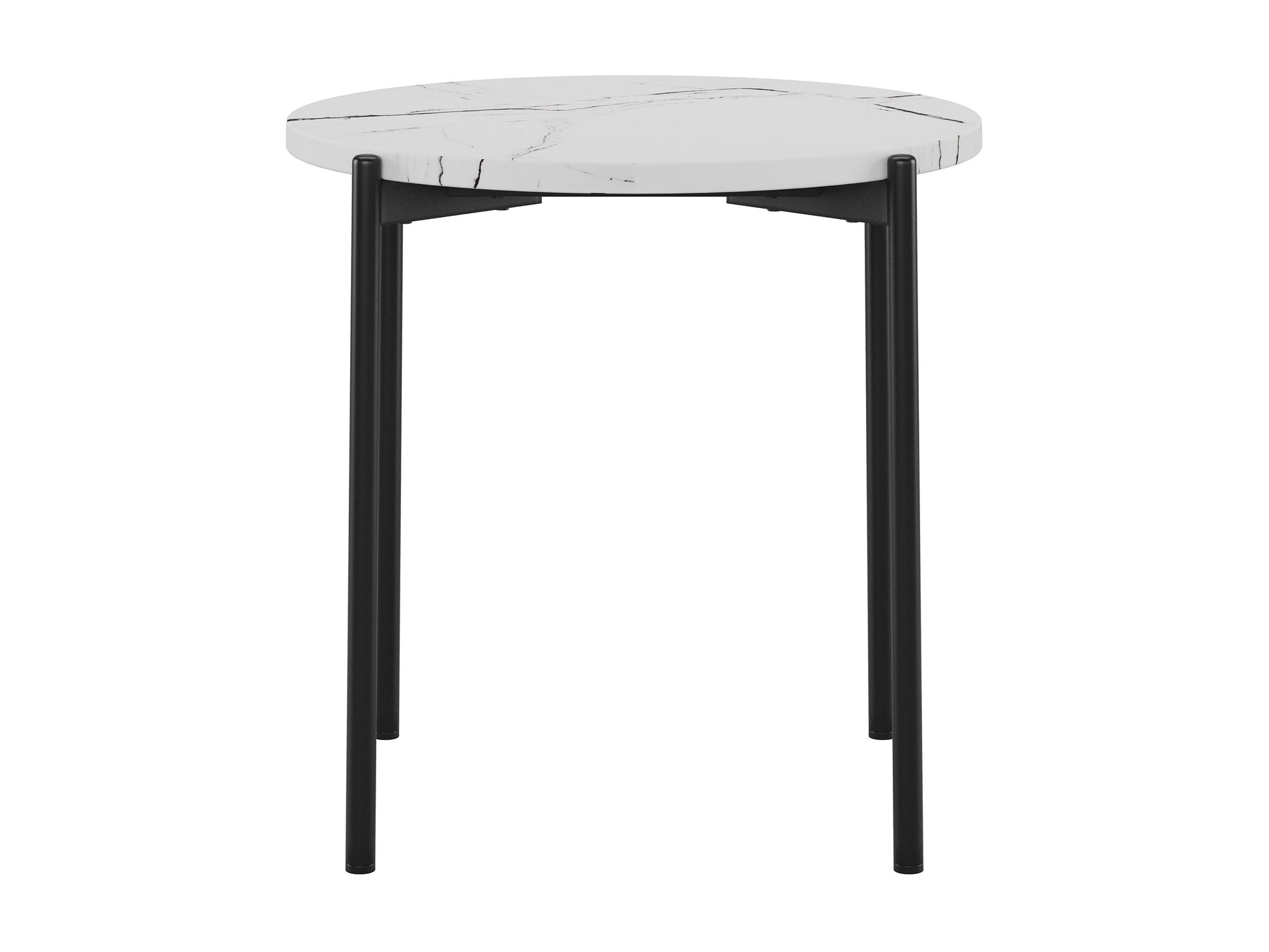 White marble coffee table set with gold metal frame, modern minimalist design, round shape, smooth polished surface, perfect for living room decor, durable and stylish, contemporary furniture piece.