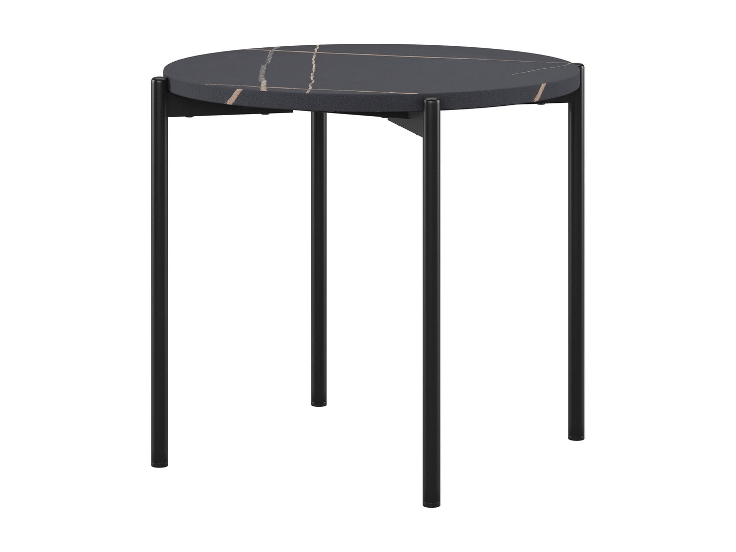 Black marble coffee table set with gold metal frame, featuring a sleek modern design, smooth marble texture, and nested tables for versatile living room decor. Ideal for contemporary interiors.