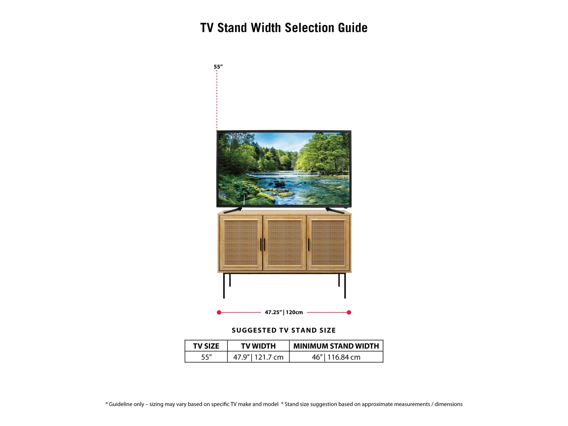 Light brown wood sideboard buffet with sleek design, featuring two cabinet doors and three drawers, metal handles, and a smooth finish. Ideal for modern dining rooms or living spaces.