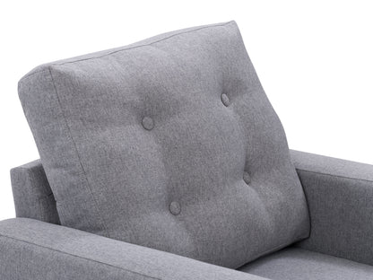 Claridge Grey Tufted Accent Chair