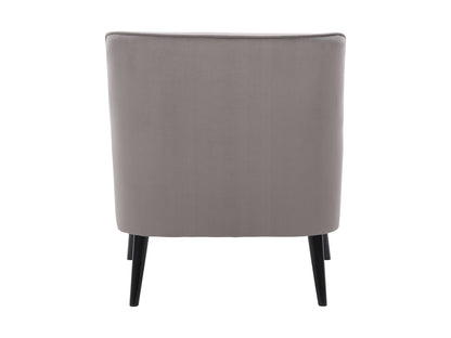 Dove Grey Velvet Accent Chair