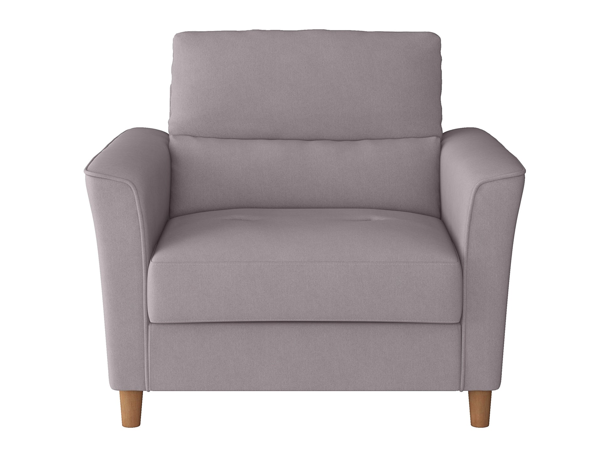 Modern three-piece living room set with grey fabric upholstery, sleek wooden legs, and minimalist design featuring a sofa, loveseat, and armchair. Ideal for contemporary home decor.