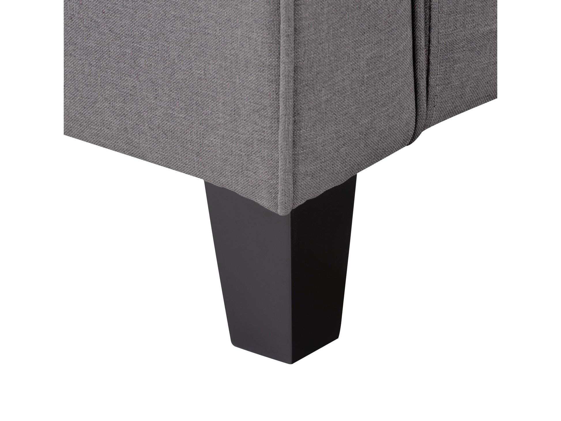Grey 2-seater loveseat with matching chair set, featuring plush cushions, sleek modern design, and sturdy wooden legs. Ideal for contemporary living rooms, providing comfort and style.