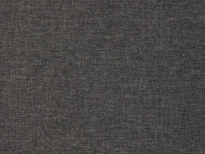 Grey fabric armchair with matching ottoman, featuring plush cushioning, modern design, and wooden legs. Ideal for living room or office decor, providing both comfort and style.