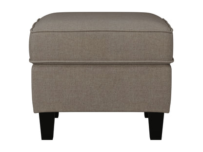 Georgia Fabric Ottoman, Taupe