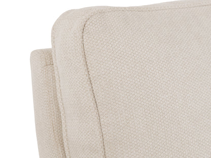 Cream Mid-Century Modern 2 Seater Loveseat