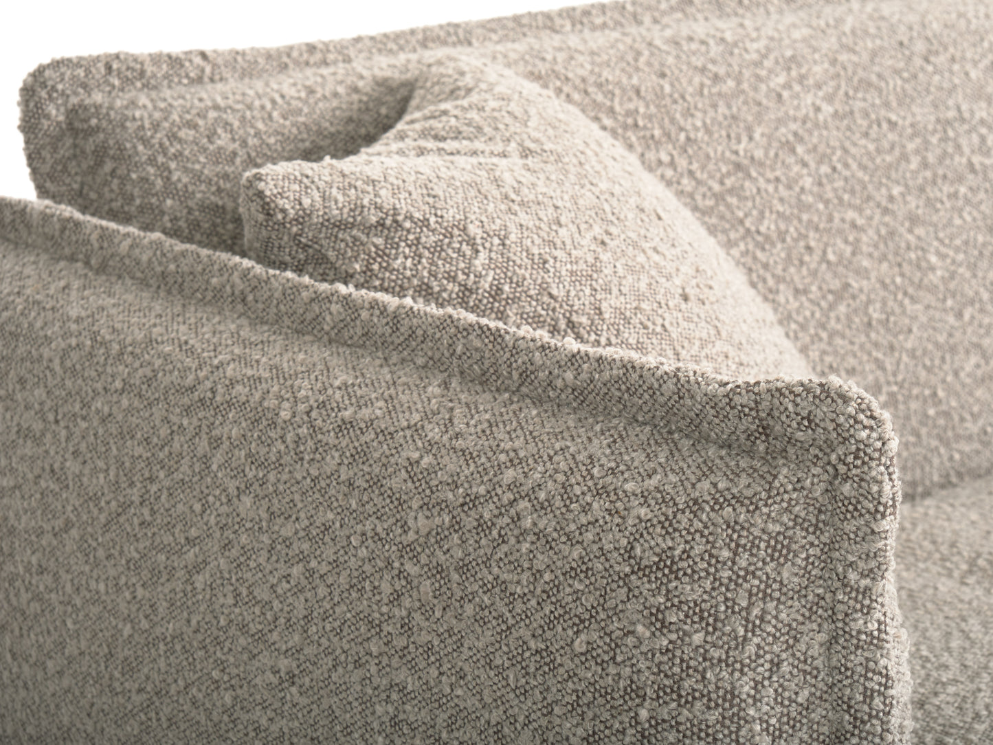Light Grey Boucle Sofa