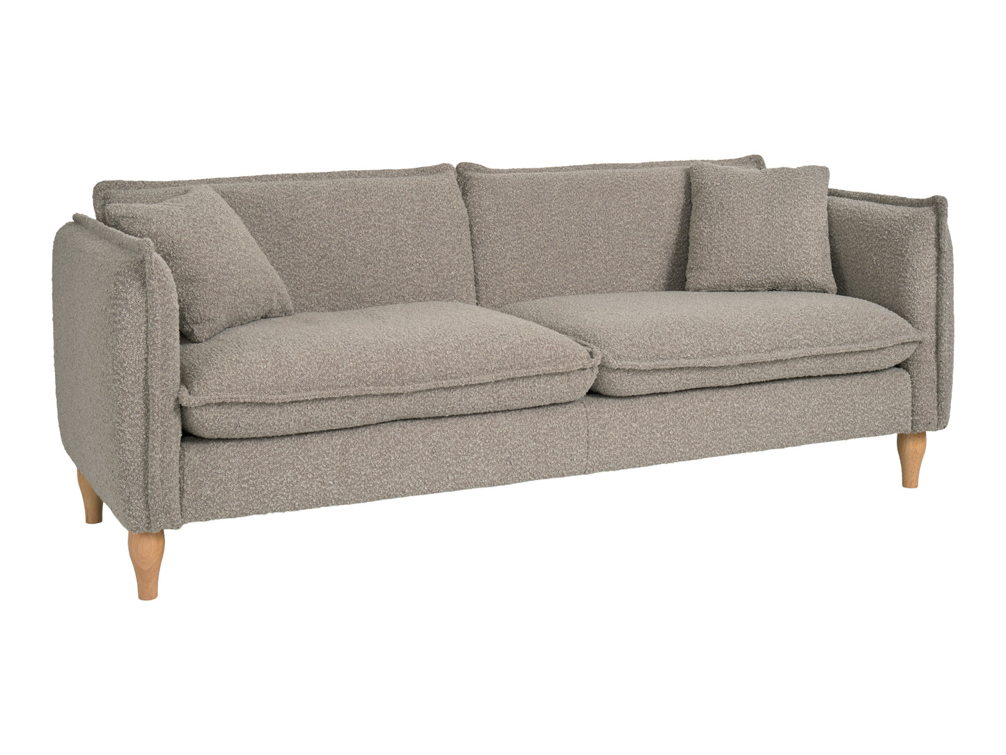 Light Grey Boucle Sofa