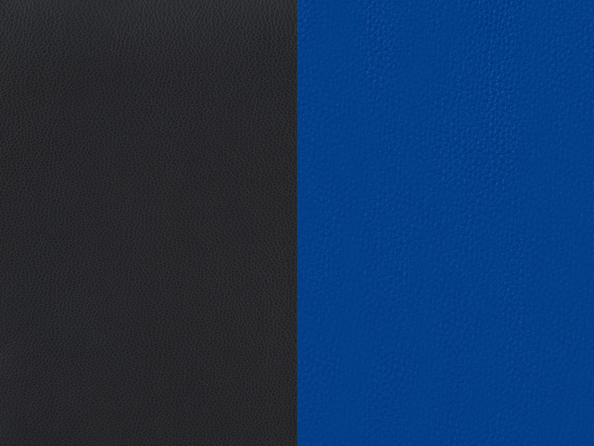 Black and blue reclining gaming chair with ergonomic design, padded armrests, adjustable headrest, lumbar support, and smooth leather finish. Ideal for gamers seeking comfort and style.