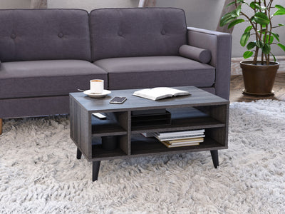 dark grey Rectangle Coffee Table with Storage Cole Collection lifestyle scene by CorLiving#color_dark-grey