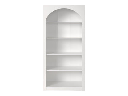 Caldwell Arched Bookcase, White