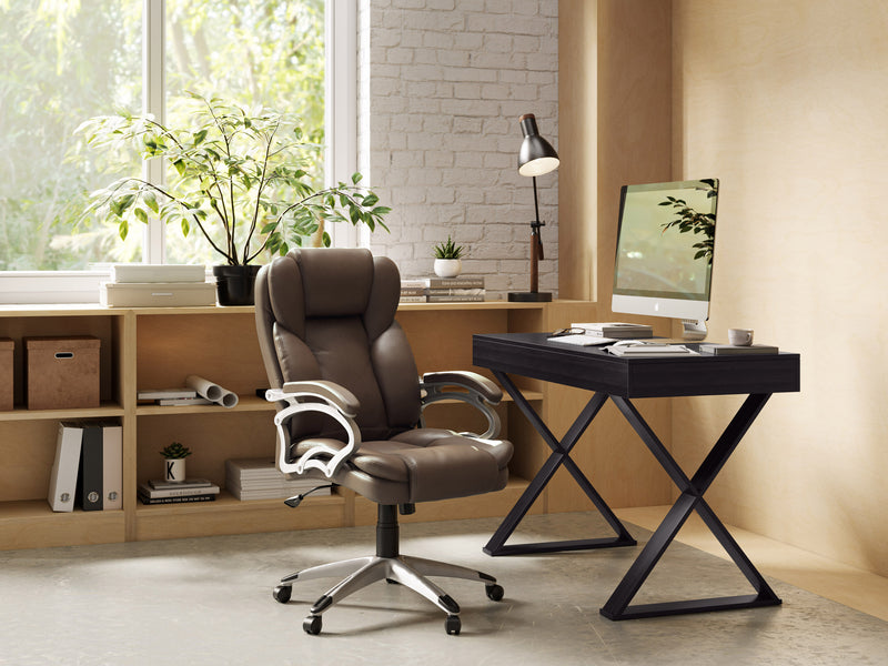 Executive Office Chair PU Leather Upholstery CorLiving Canada