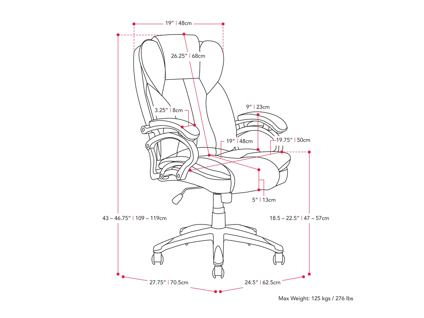 Ergonomic executive office chair in espresso brown leather with high back, adjustable armrests, and chrome base. Features plush cushioning, lumbar support, and 360-degree swivel for enhanced comfort and productivity.