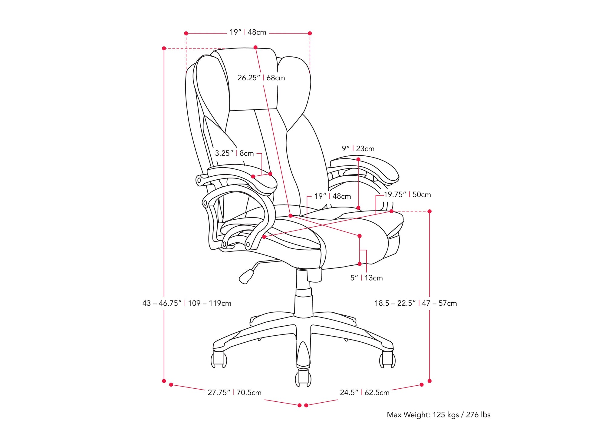 Ergonomic executive office chair in espresso brown leather with high back, adjustable armrests, and chrome base. Features plush cushioning, lumbar support, and 360-degree swivel for enhanced comfort and productivity.