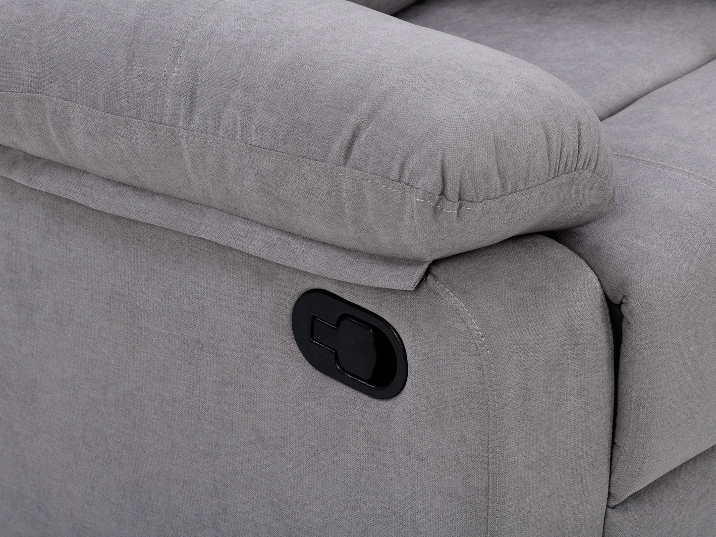 Alt Tag:

"Modern grey 2 seater recliner sofa with plush cushions, smooth fabric upholstery, and dual reclining features for ultimate comfort."