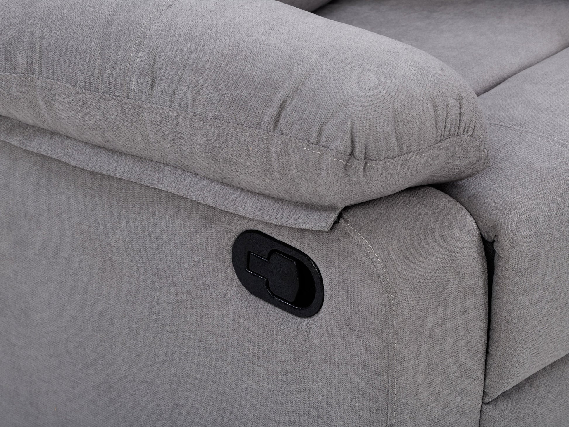 Alt Tag:

"Modern grey 2 seater recliner sofa with plush cushions, smooth fabric upholstery, and dual reclining features for ultimate comfort."