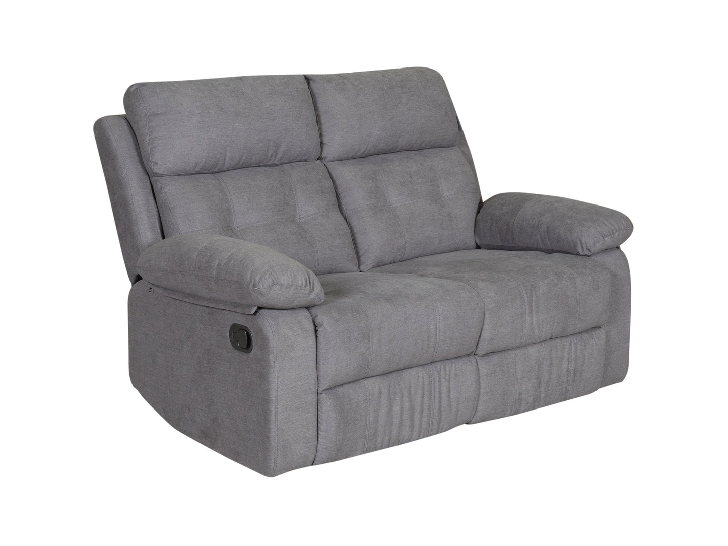 Alt Tag:

"Modern grey 2 seater recliner sofa with plush cushions, smooth fabric upholstery, and dual reclining features for ultimate comfort."