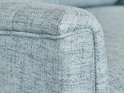 Blue swivel glider recliner chair with plush cushions, ergonomic design, and durable fabric upholstery, perfect for living room or nursery.