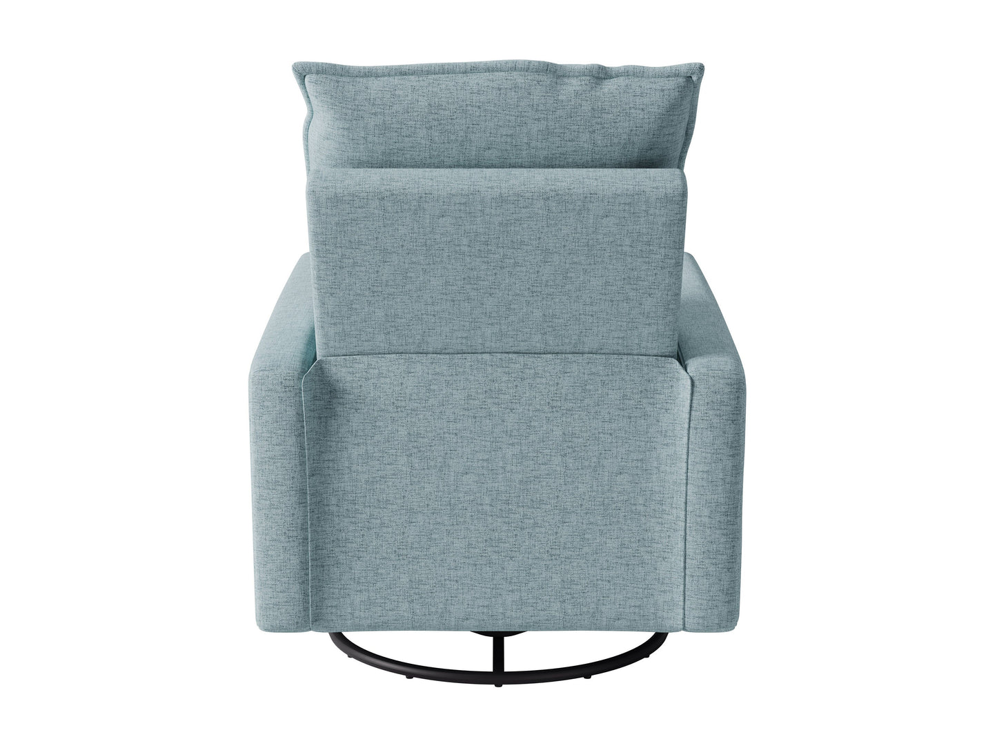 Dark brown leather glider recliner chair with a plush, cushioned back, wide armrests, and smooth reclining mechanism, perfect for living rooms or home theaters, providing ultimate comfort and relaxation.