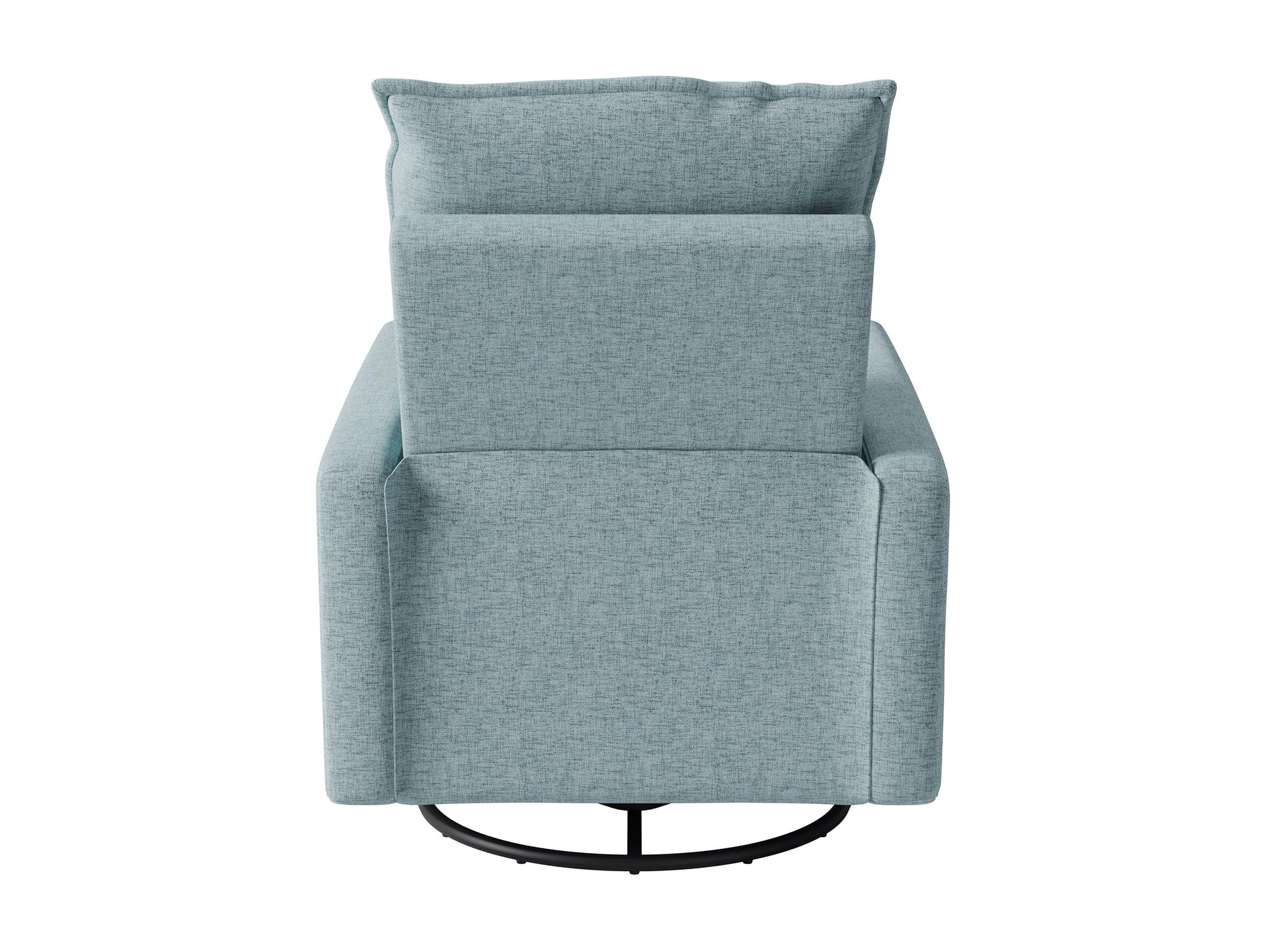 Dark brown leather glider recliner chair with a plush, cushioned back, wide armrests, and smooth reclining mechanism, perfect for living rooms or home theaters, providing ultimate comfort and relaxation.