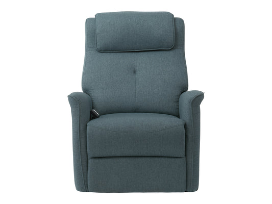 Blue Power Lift Recliner with Remote