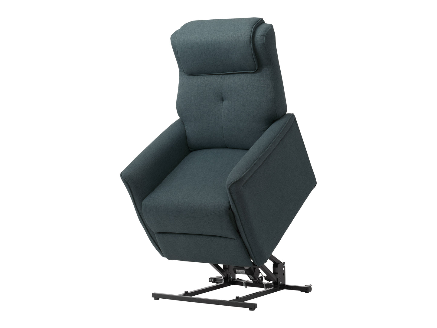 Blue Power Lift Recliner with Remote
