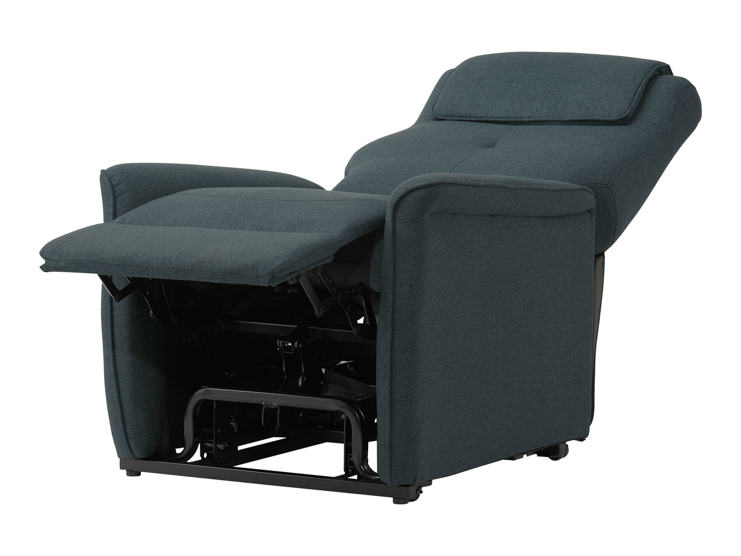 Blue Power Lift Recliner with Remote