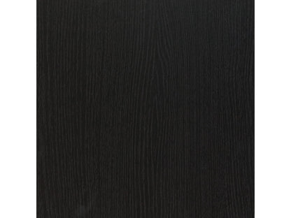 Black 5-shelf bookcase with sleek, modern design, featuring adjustable shelves, sturdy wooden construction, and smooth matte finish, perfect for organizing books, decor, and storage in any room.