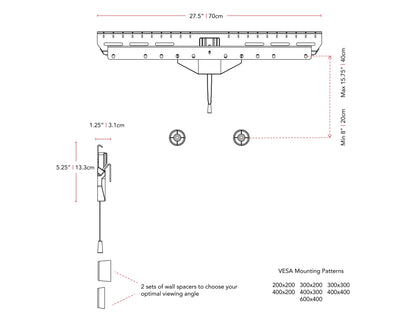 Black adjustable drywall TV wall mount for 37-80 inch TVs with tilting and swiveling features, sturdy steel construction, and cable management system for clean installation.