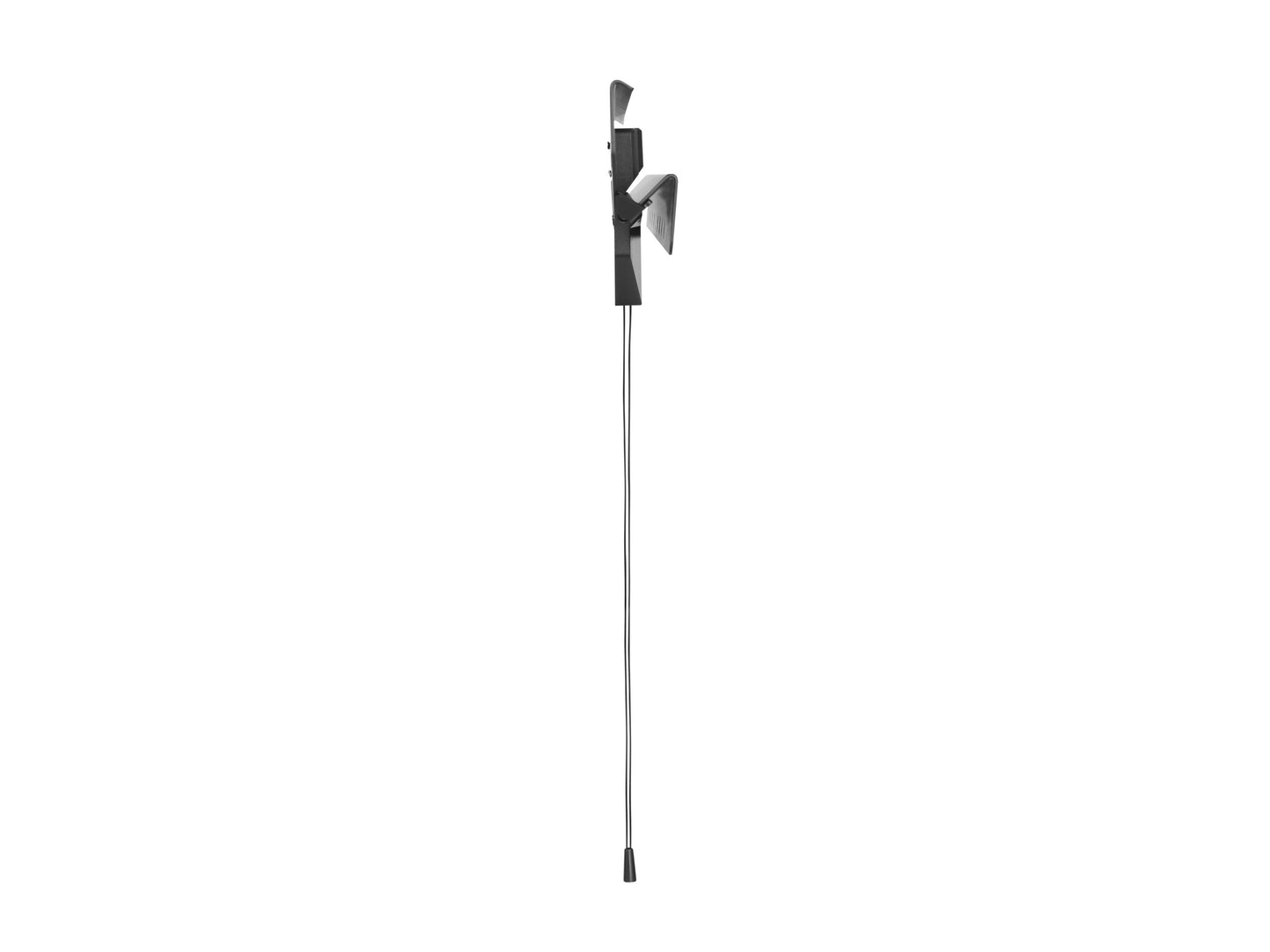 Drywall TV mount for 37-80 inch TVs, black metal with adjustable arms, sturdy construction, easy installation, supports flat and curved screens, ideal for living room or office setup.
