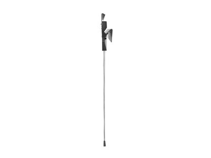 Drywall TV mount for 37-80 inch TVs, black metal with adjustable arms, sturdy construction, easy installation, supports flat and curved screens, ideal for living room or office setup.